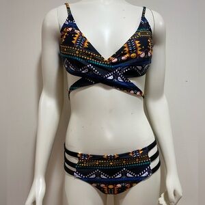 Aztec / Boho Print Two-Piece Bikini Set